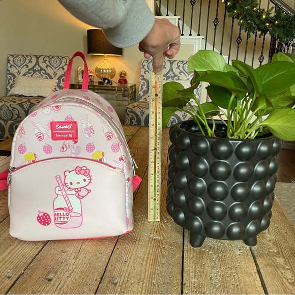 Loungefly Hello Kitty Sanrio Strawberry Milk Mini Backpack Pink - Picture 13 of 13